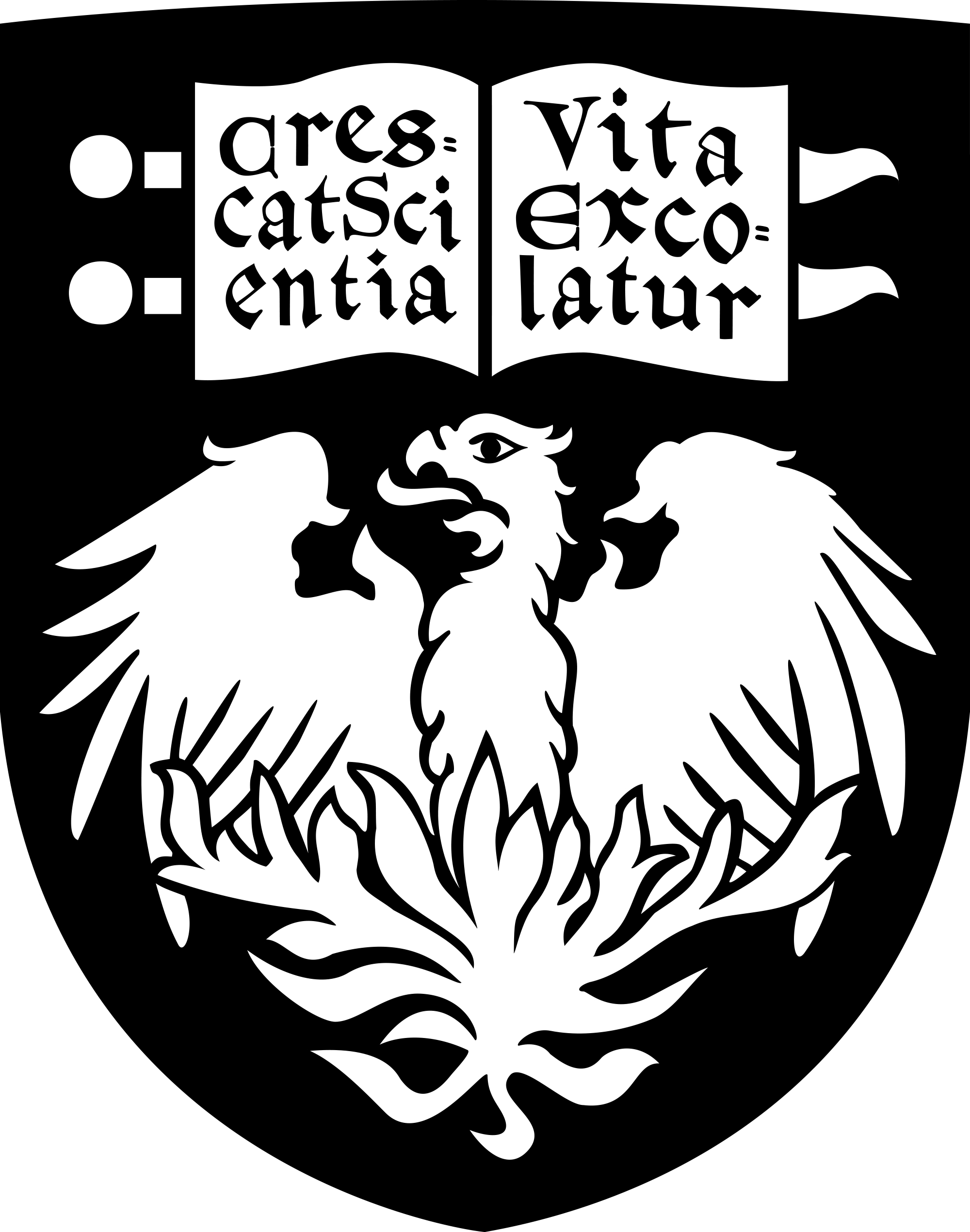 UChicago black shield logo.